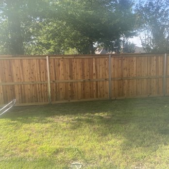 JZ Yards Outdoor Services - New fence (post staining Natural Cedar) - Lawn Services Near Me