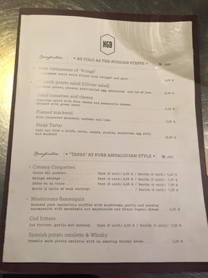 Menu photo 1 KGB Málaga, MA