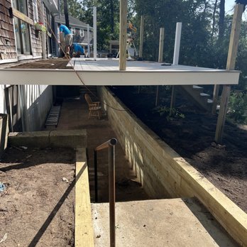 Robert Home & Yard Improvement - Deck work in progress - General Contractors Near Me