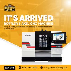Performance King - The NEW Rottler 5 axis CNC machine has arrived.