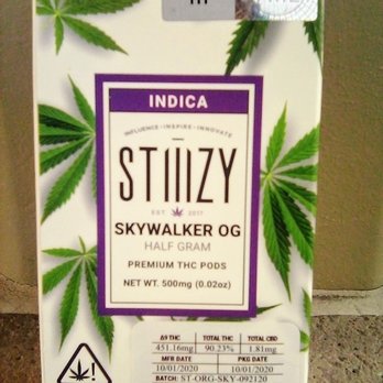 Harbor Collective - STIIIZY Skywalker OG .5g Pod - Cannabis Clinics Near Me - San Diego, California Harbor Collective - STIIIZY Skywalker OG .5g Pod - Cannabis Clinics Near Me - San Diego, California