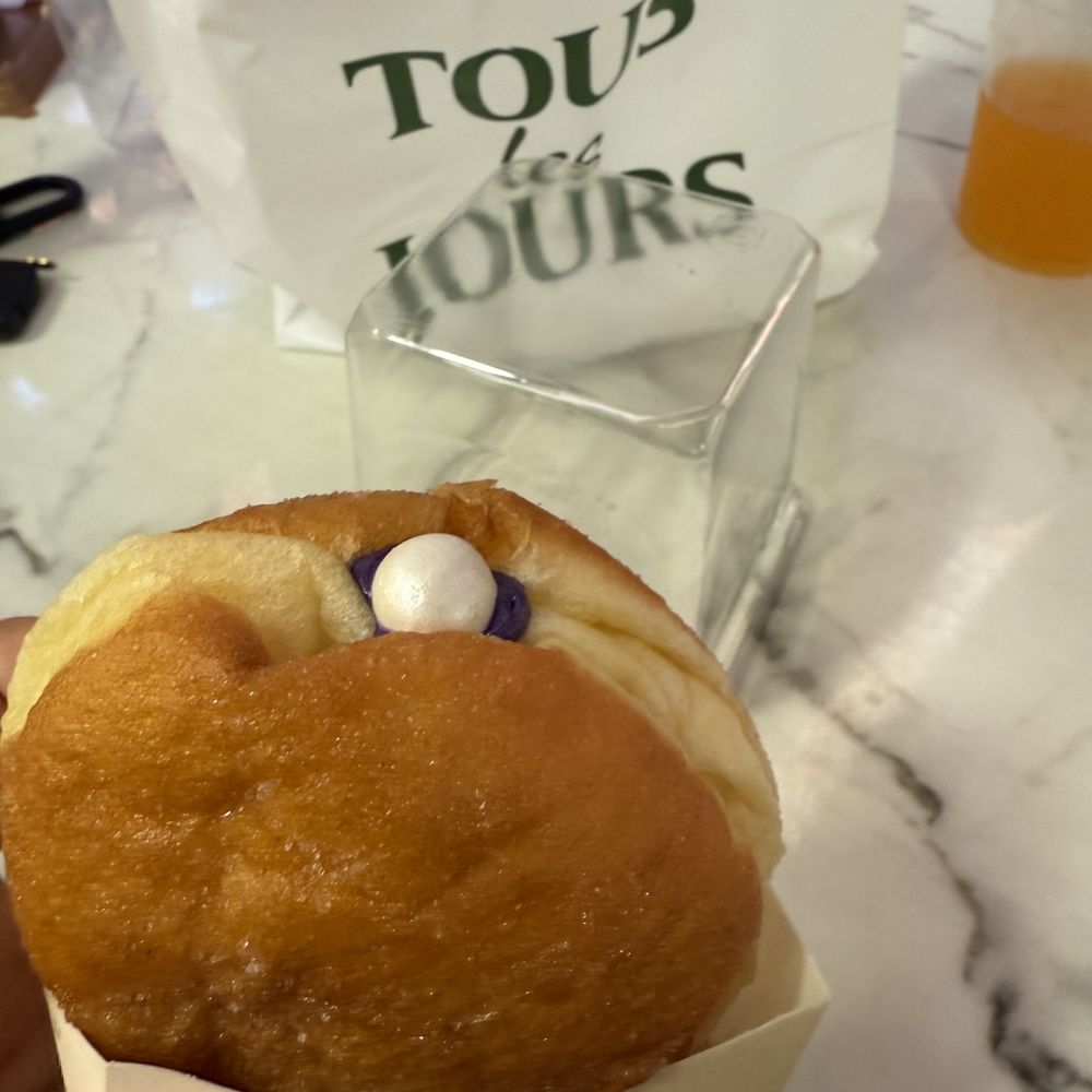 Ube cream donut Ube cream donut