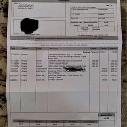 Juliet Tan Chua, DDS - Recent bill