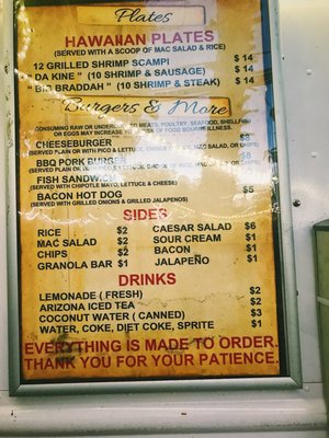 Menu photo 5 Horhitos Mobile Taqueria Kihei, HI
