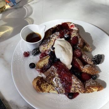 Spago - French toast with mixed berries and chantilly cream - New American Near Me - Las Vegas, Nevada Spago - French toast with mixed berries and chantilly cream - New American Near Me - Las Vegas, Nevada