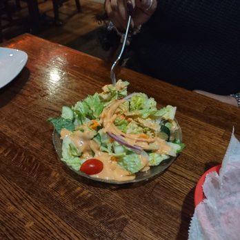 Popei's Clam Bar - tossed salad - Seafood Near Me - Bethpage, New York Popei's Clam Bar - tossed salad - Seafood Near Me - Bethpage, New York