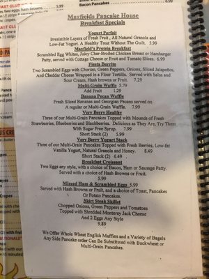 Menu photo 4 Maxfield's Pancake House Wauwatosa, WI Menu photo 4 Maxfield's Pancake House Wauwatosa, WI