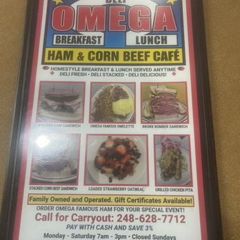 Omega Ham & Corn Beef Deli - Menu - Delis Near Me - Grand Blanc, Michigan