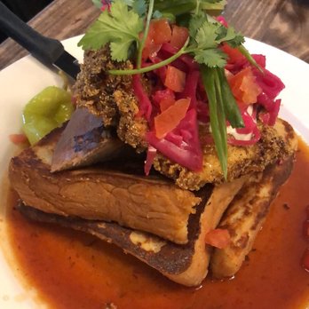 Jam Cafe on Beatty - chicken and french toast - Breakfast & Brunch Near Me - Vancouver, British Columbia