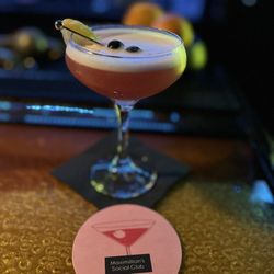 Maximillian's Social Club - The Blueberry Fizz, a favorite at the Social Club