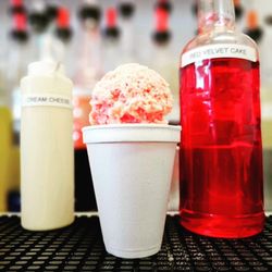 Breezy’s Shaved Ice - Red Velvet Cake with Cheesecake Cream