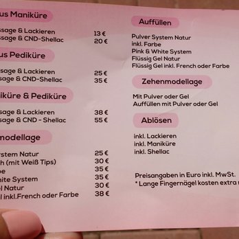 Perfect Nails - Preisliste Perfect Nails - Nail Salons Near Me - Hamburg, HH