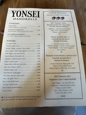 Menu photo 8 Yonsei Handrolls Oakland, CA Menu photo 8 Yonsei Handrolls Oakland, CA