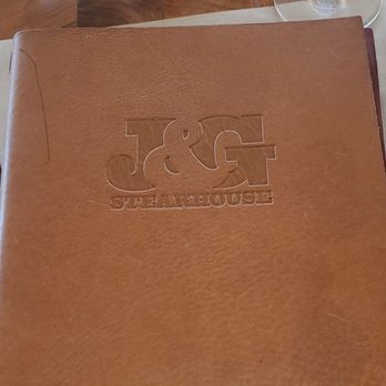 J & G Steakhouse - Menu cover - Steakhouses Near Me - Scottsdale, Arizona