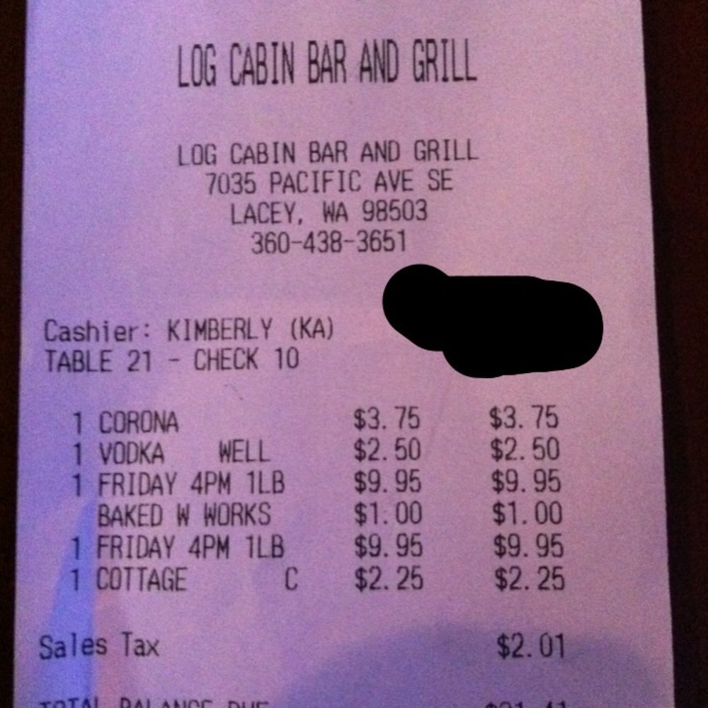 The Log Cabin Tavern - 2.25 for a small side of cottage cheese!? - Bars Near Me - Lacey, Washington The Log Cabin Tavern - 2.25 for a small side of cottage cheese!? - Bars Near Me - Lacey, Washington