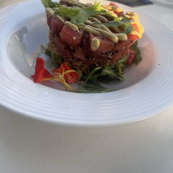 Moonrakers - Tuna stack appatizer - American Near Me - Beaufort, North Carolina Moonrakers - Tuna stack appatizer - American Near Me - Beaufort, North Carolina