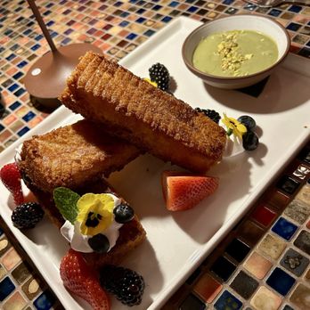 CHICA - Pistachio French toast - Latin American Near Me - Las Vegas, Nevada CHICA - Pistachio French toast - Latin American Near Me - Las Vegas, Nevada