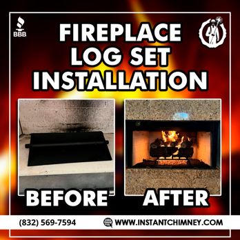 Instant Chimney - Fireplace Logset Installation - Chimney Sweeps Near Me - Houston, Texas Instant Chimney - Fireplace Logset Installation - Chimney Sweeps Near Me - Houston, Texas
