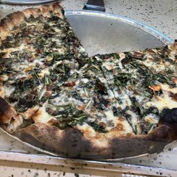 Pizza with dandelion Pizza with dandelion