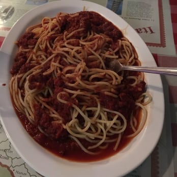 Pizza D'Oro - Kids spaghetti w/ meat sauce. - Pizza Near Me - Costa Mesa, California