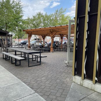 Boxcar Pizza - Outside patio- some covered some not! Lovely! - Pizza Near Me - Portland, Oregon Boxcar Pizza - Outside patio- some covered some not! Lovely! - Pizza Near Me - Portland, Oregon