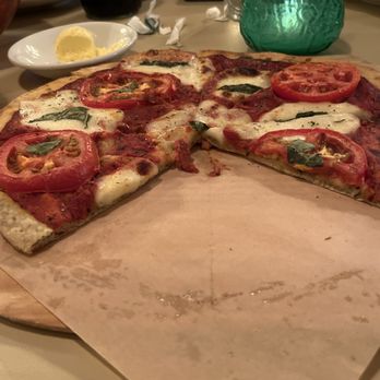 The Vault Restaurant - The margharita pizza. The sauce was so thick we thought it tomato paste. - Cocktail Bars Near Me - Bakersfield, California