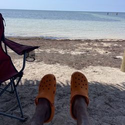 Veteran's Memorial Park - My cool crocs while enjoying the view.