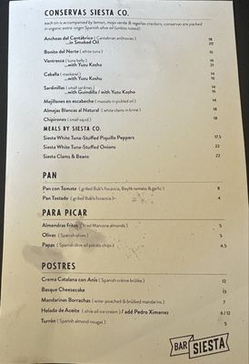 Menu photo 5 Bar Siesta Los Angeles, CA Menu photo 5 Bar Siesta Los Angeles, CA