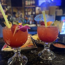 Tres Amigos - Friendly staff, excellent service and top notch Margaritas! (his and hers).