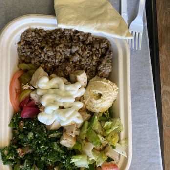 Thyme & Co - Chicken Shawarma Bowl. - Mediterranean Near Me - Charlottesville, Virginia Thyme & Co - Chicken Shawarma Bowl. - Mediterranean Near Me - Charlottesville, Virginia