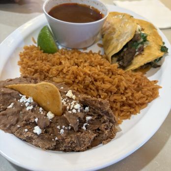 559 Taqueria - Quesa Taco plate with beef, the lunch special - Tacos Near Me - Clovis, California