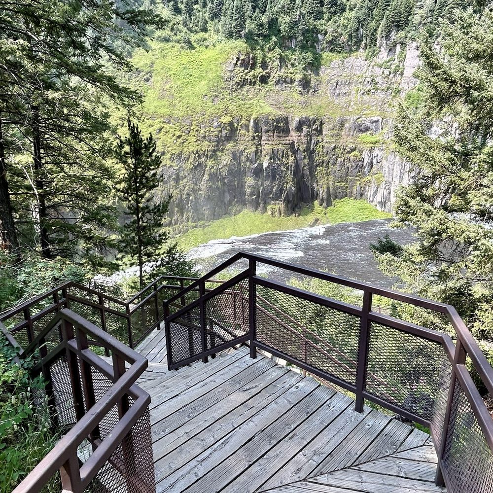 Mesa Falls - Boardwalk pathway leading to Upper Mesa Falls. - Local Flavor Near Me - Saint Anthony, Idaho