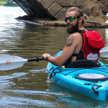 Calleva's River School - River School directore Steve-O kayaking on Seneca Creek. - Rafting/Kayaking Near Me - Poolesville, Maryland