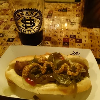 Snake Hill - Vegan Apple Sage Sausage with Honey Bourbon Whole Grain Mustard! - Cocktail Bars Near Me - Baltimore, Maryland Snake Hill - Vegan Apple Sage Sausage with Honey Bourbon Whole Grain Mustard! - Cocktail Bars Near Me - Baltimore, Maryland