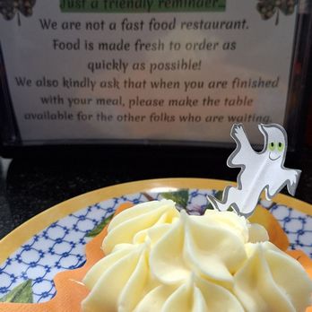 Fitz On Main - Happy Halloween at Fitz's!  Creamsicle cupcakes by Danette today! - American Near Me - Kernersville, North Carolina