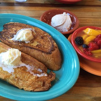 Tower Cafe - Famous French Toast ($14 for full order) with side of compote (+ $3.50) and cinnamon whipped cream (+ $1.95) - Breakfast & Brunch Near Me - Sacramento, California Tower Cafe - Famous French Toast ($14 for full order) with side of compote (+ $3.50) and cinnamon whipped cream (+ $1.95) - Breakfast & Brunch Near Me - Sacramento, California