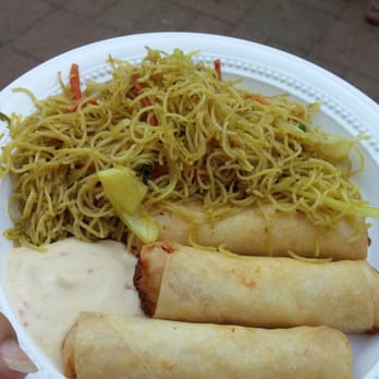 Worldfest - August Moon's Singapore Noodles w goat cheese and crab spring rolls...odd combo but tasty. - Festivals Near Me - Louisville, Kentucky Worldfest - August Moon's Singapore Noodles w goat cheese and crab spring rolls...odd combo but tasty. - Festivals Near Me - Louisville, Kentucky