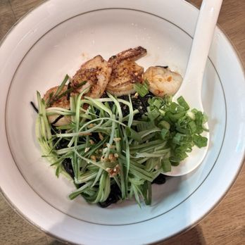Le Shrimp Noodle Bar - Garlic Butter Shrimp with Squid Ink - Ramen Near Me - Irvine, California Le Shrimp Noodle Bar - Garlic Butter Shrimp with Squid Ink - Ramen Near Me - Irvine, California