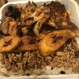 Tony Mac Bakery & Restaurant - Jerk chicken and white rice - white, jerk chicken, poultry, bbq chicken, chicken, grilled chicken, jerk, food - Bakeries Near Me - Uniondale, New York