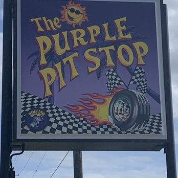The Purple Pit Stop - Their sign - Burgers Near Me - Polk City, Florida