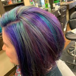 Runs With Scissors Salon - Oil slick.