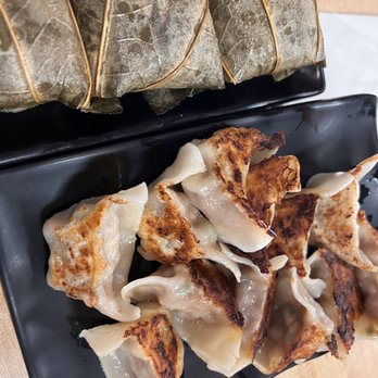Song's Dumplings Cafe - Lotus rice and Fries dumplings  (Pork&Shrimp) - Dim Sum Near Me - Forest Hills, New York