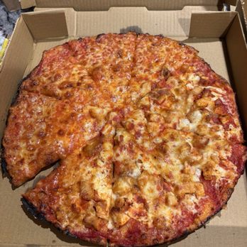 Squinny’s Pizza - Half cheese half buffalo chicken pizza - Pizza Near Me - Plymouth, Massachusetts