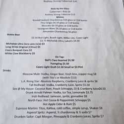 Red Anchor Inn - Menu