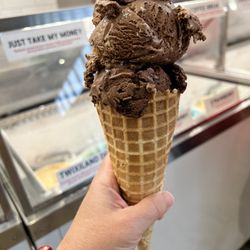 King Brothers Dairy - Homemade cone with s'mores and sure ain't vanilla