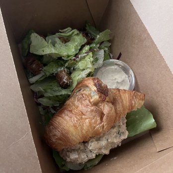 The Coffee Class - Cajun Chicken Salad Croissant and Caesar Salad - Signature (V) - Coffee & Tea Near Me - Las Vegas, Nevada