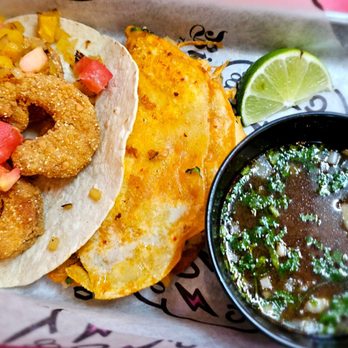 Birritaco - two tacos and a bowl of salsa - Tacos Near Me - Concord, North Carolina