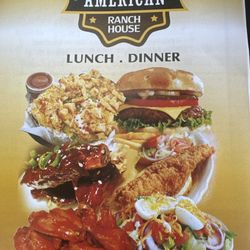 American Ranch House - Their menu cover