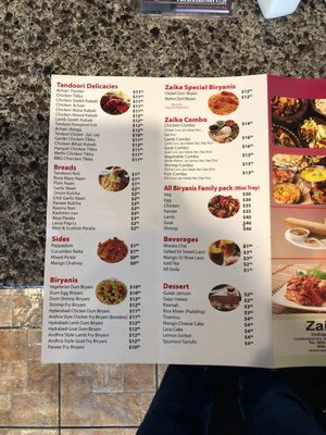 Menu photo 1 Zaika Indian Grill Branchburg, NJ Menu photo 1 Zaika Indian Grill Branchburg, NJ