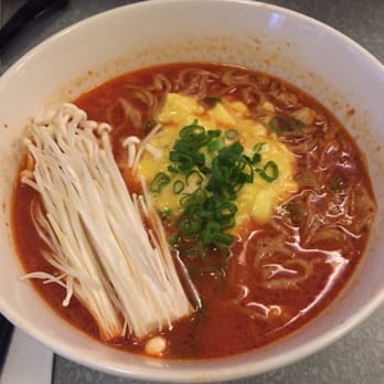 Ivan Ramen - Red chili ramen ($15) with added inoki mushrooms (+$2) - Ramen Near Me - New York, New York Ivan Ramen - Red chili ramen ($15) with added inoki mushrooms (+$2) - Ramen Near Me - New York, New York